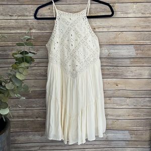 American Eagle Cream Boho Dress